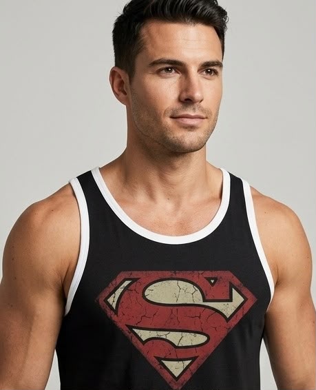 Superman Ribbed Vest | Elvaris World