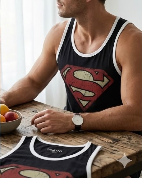 Superman Ribbed Vest | Elvaris World