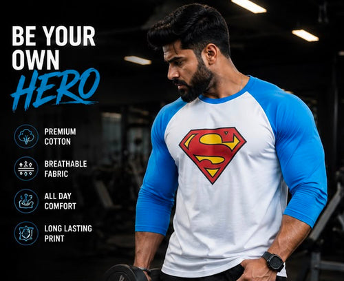 SUPERMAN TEE | POWERRIB | BLUE